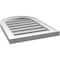 Ekena Millwork Round Top Surface Mount PVC Gable Vent: Functional, w/ 2"W x 1-1/2"P Brickmould Frame, 16"W x 22"H GVPRT16X2202SF - alternate 2